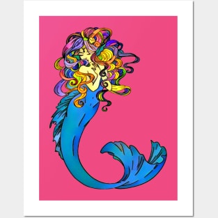 Beautiful Mermaid Posters and Art